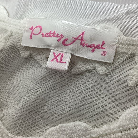 MWT Pretty Angel XL White Lace Blouse - Picture 8 of 12
